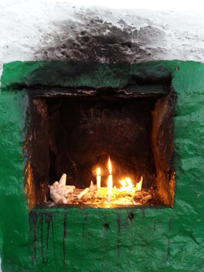 A votive offering at the tomb of Abdul Salaam ibn Mashish, an important wali of Morocco