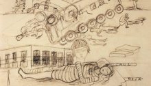 Frida Kahlo's drawing 'The Accident'