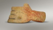 Figure 3 Anatomical votive, hand (V41) from Asclepieion or Lerna, Corinth (Foto: ASCSA.net)